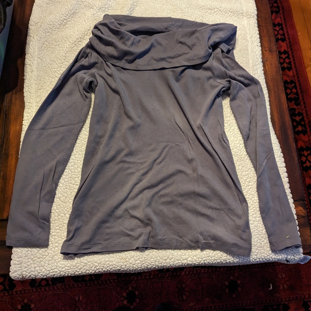 Fabletics Cowl Neck Sweatshirt Tee